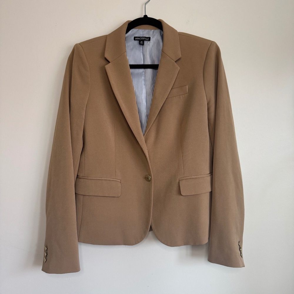 J. Crew Style #J4548 Schoolboy Blazer - Tan | Size 10